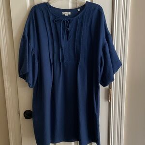 Max Studio Navy Tunic Dress